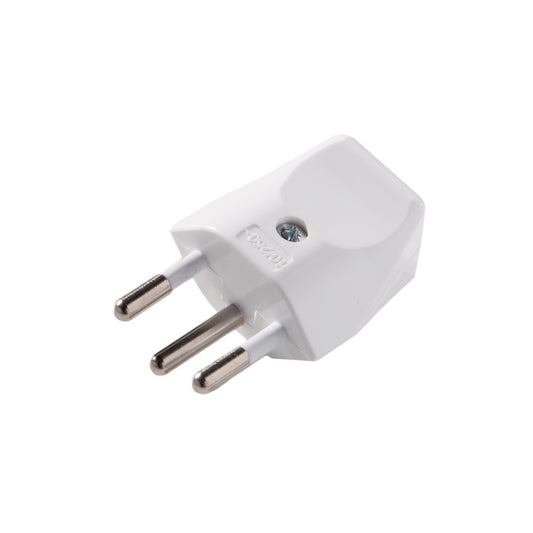 Swiss 2-pole plug with earth 10A