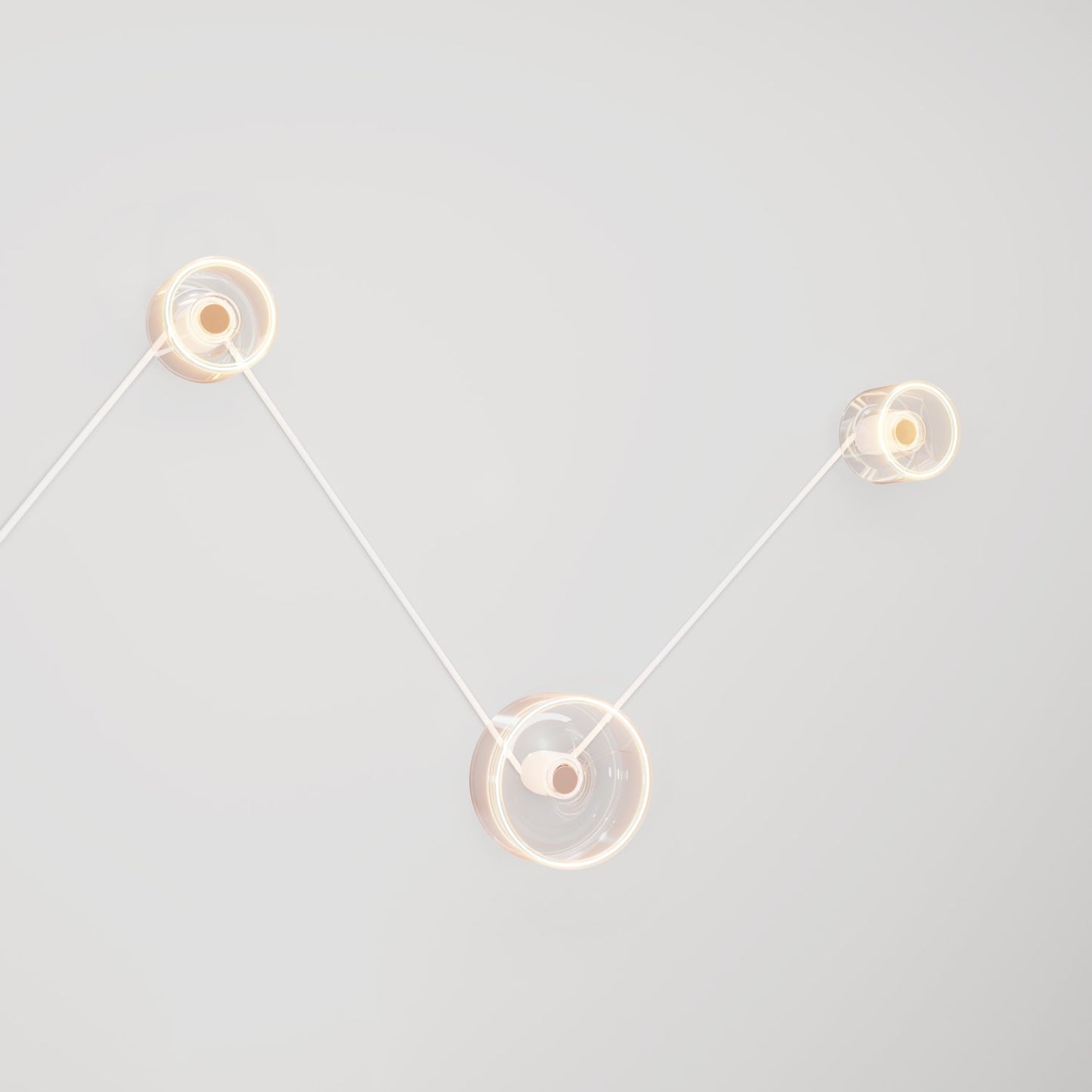 Spostaluce wall lamp with 3 Ghost bulbs