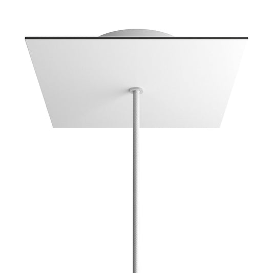 Square Rose-One 1-hole and 4 side holes ceiling rose Kit, 200 mm