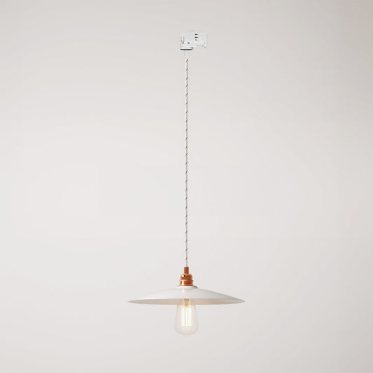 Suspension lamp with with ceramic shade Piatto