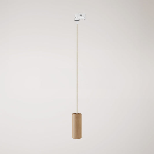 Track pendant lamp with textile cable and Tub-E14
