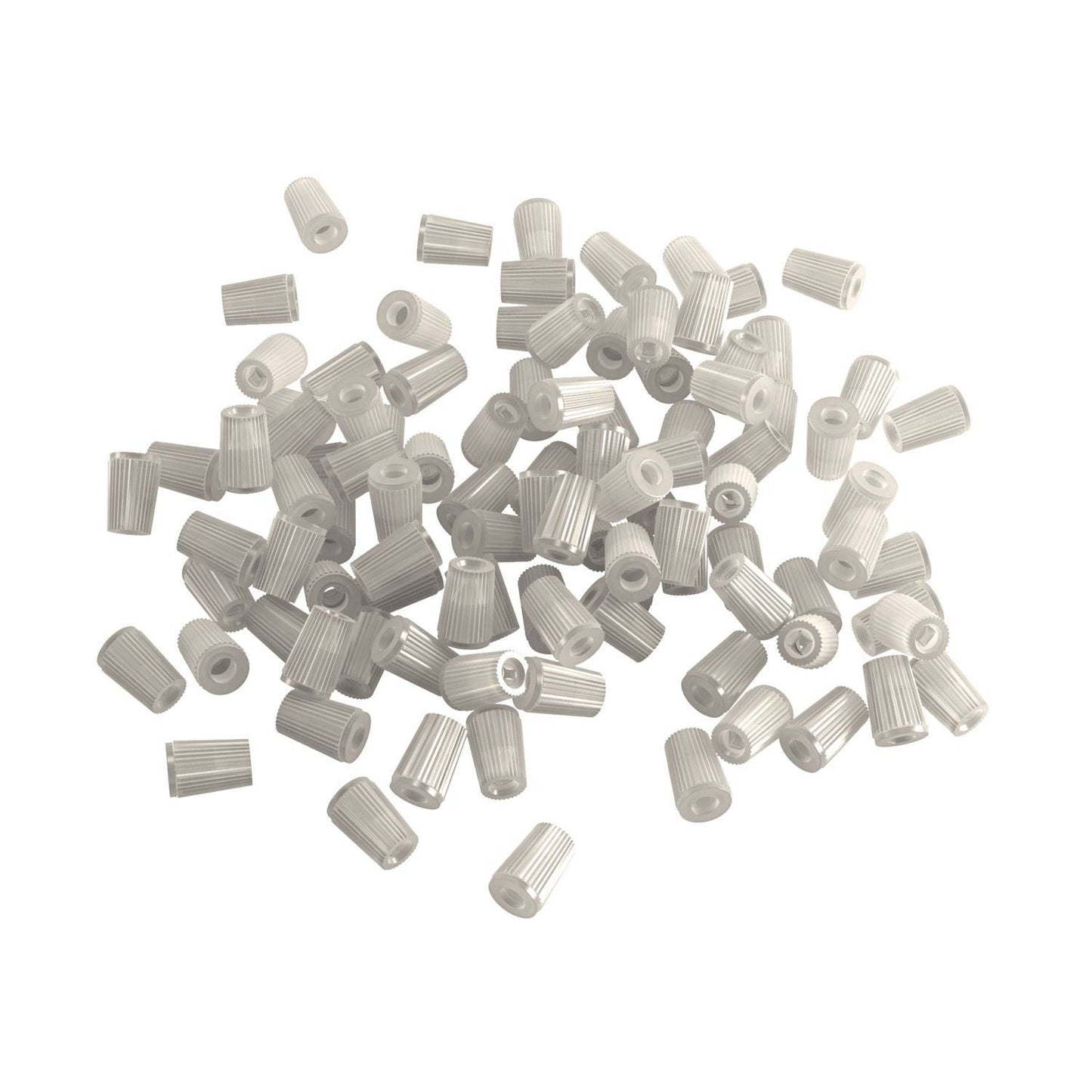 Transparent plastic cable clamps for Rose-One, 100 pcs