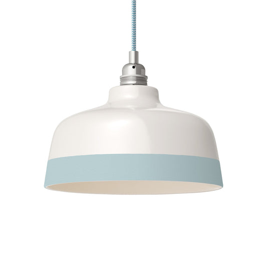 Two-tone ceramic Coppa lampshade, Materia collection - Made in Italy
