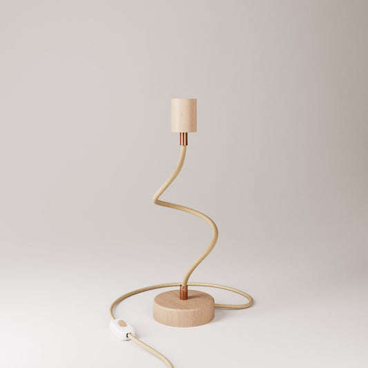 Wood adjustable table lamp with diffused lighting - Table Flex Wood