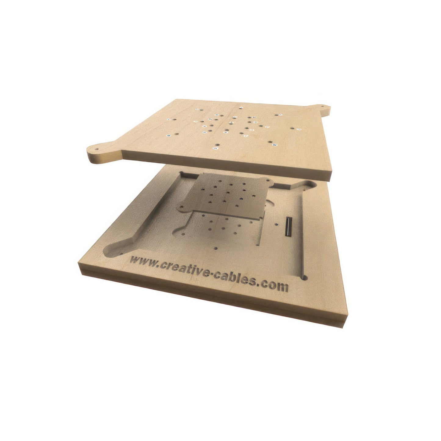 Wooden template for drilling Rose-One covers